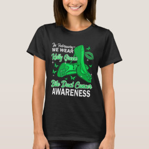 Camiseta En Febrero Usamos El Cáncer A De Bicicleta Verde K