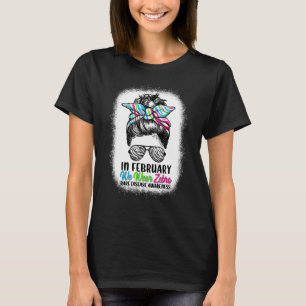 Camiseta En Febrero Usamos Enfermedad Rara De Bun Desordena