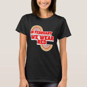 Camiseta En Febrero Usamos Ra De Concienciación Sobre Enfer
