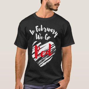 Camiseta En Febrero Vamos Amer De Concienciación Sobre Enfe