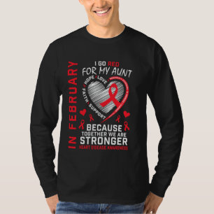 Camiseta En febrero vete de rojo por la concienciación sobr