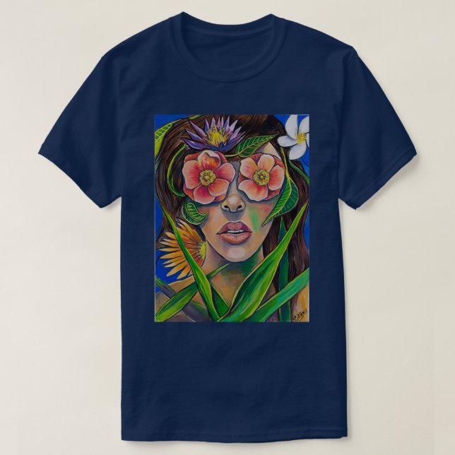Camiseta En flor (Diseño del anverso)