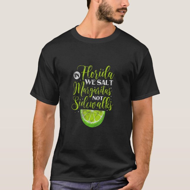 Camiseta En Florida Salamos Margaritas No Caminatas Lime D (Anverso)