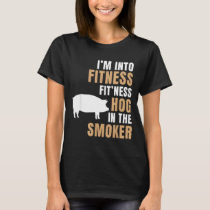 Camiseta En forma cerdo ahumador parrillero asador cerdo di