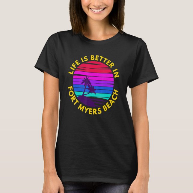 Camiseta En Fort Myers Beach Design (Anverso)
