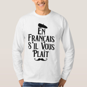 Camiseta En Francais S'il Vous Plait - Profesor Francés