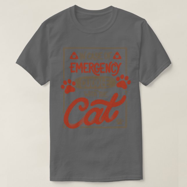 Camiseta En Funda de emergencia, el gato por tobe F (Diseño del anverso)