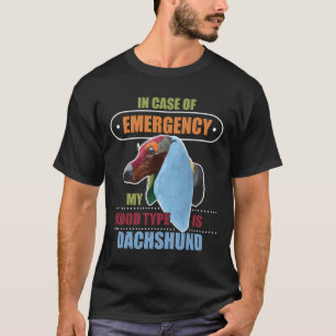 Camiseta En Funda De Emergencia Mi Tipo De Hocico Es Dachsh