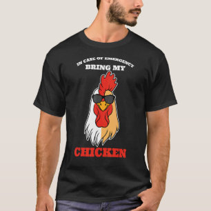Camiseta En Funda De Emergencia Traigan Mi Granja De Pollos