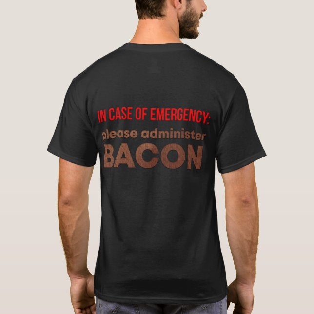 Camiseta En Funda De La Administración De Emergencia Bacon (Reverso)