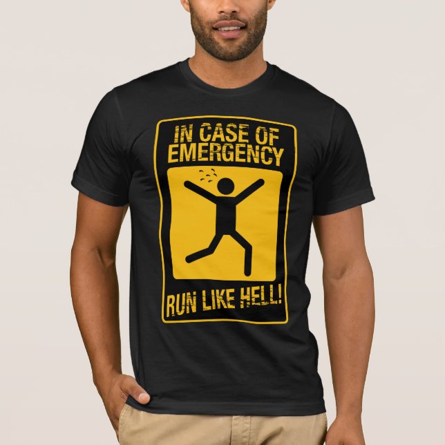 Camiseta En Funda de la carrera de emergencia LIke Hell (Anverso)