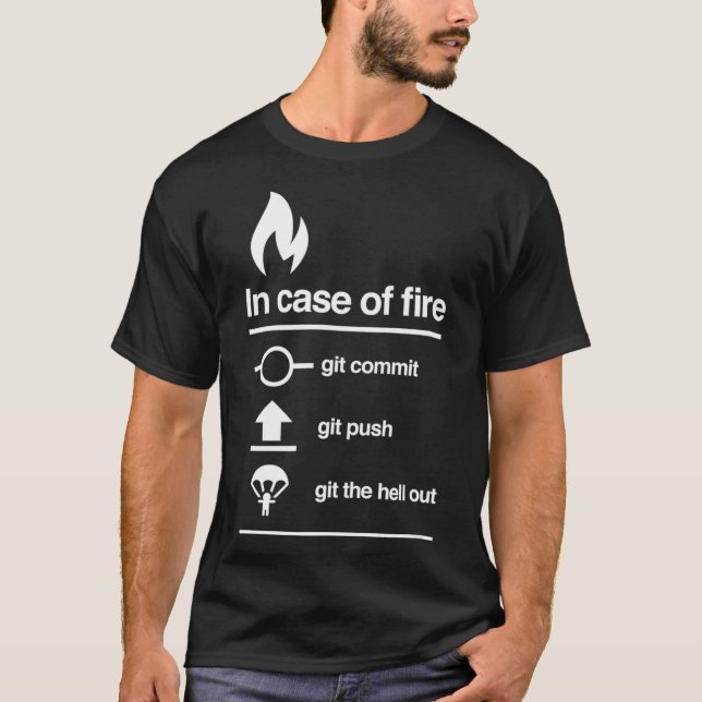 Camiseta En Funda de la comisión de la Git de Incendios Emp (Anverso)