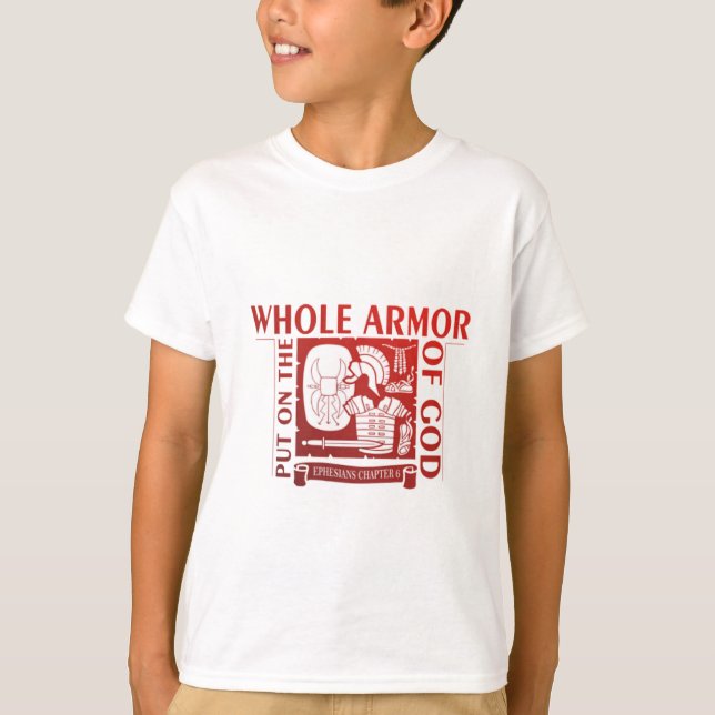 CAMISETA EN GENERAL ARMADURA PUESTA DE DIOS (Anverso)