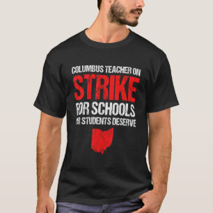 Camiseta En Huelga Colón Maestros De Ohio Atacan Ohi