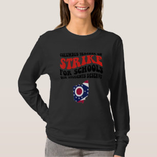 Camiseta En Huelga Colón Maestros De Ohio Atacan Ohi