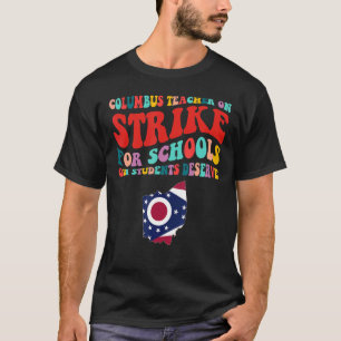 Camiseta En Huelga Colón Maestros De Ohio Atacan Ohi