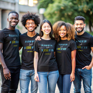 Camiseta En Jesús Ganamos   frase inspiradora Bible Verse