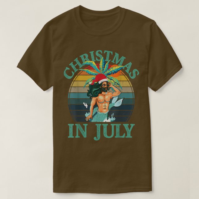 Camiseta En julio de 2014, los hombres ventilaron la sirena (Diseño del anverso)