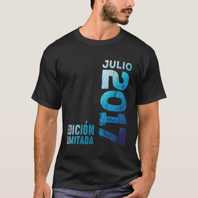 Camiseta En julio de 2017 Año 2017 2017 2017 Desde 2017 (Anverso)
