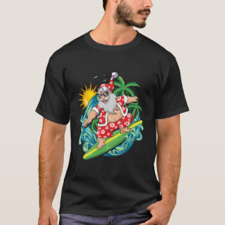 Camiseta En Julio, Santa Claus Surfing Gift Surf