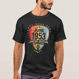 Camiseta En Junio De 1953 Nacieron Leyendas De púa de guita