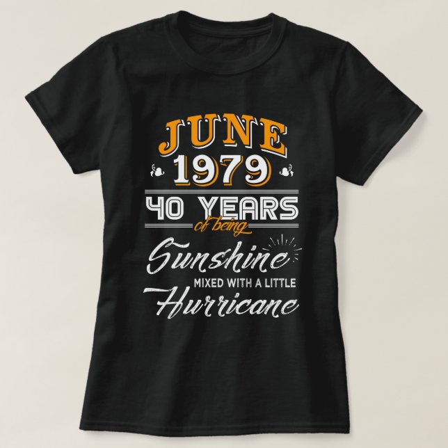 Camiseta En junio de 1979 40 años de ser sol (Diseño del anverso)
