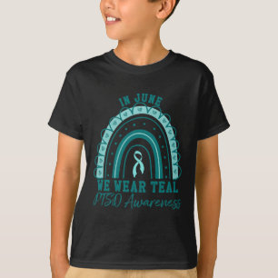 Camiseta En Junio Nosotros Usamos Cinta Turquesa Guerrera A