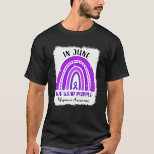 Camiseta En Junio Usamos Conciencia Purple Migraine R