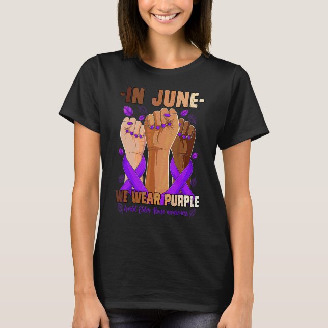 Camiseta En Junio Usamos Conciencia Sobre El Maltrato De Lo (Anverso)