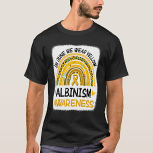 Camiseta En Junio Usamos El Albinismo Amarillo Del Leopardo