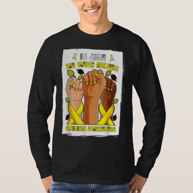 Camiseta En Junio Usamos El Oro Para El Mont De Concienciac (Anverso)