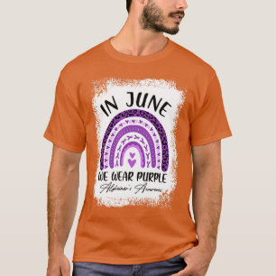 Camiseta En Junio Usamos La Conciencia De Los Alzheimers Pú