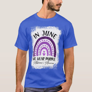 Camiseta En Junio Usamos La Conciencia De Los Alzheimers Pú