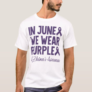 Camiseta En junio usamos la conciencia del Alzheimer púrpur