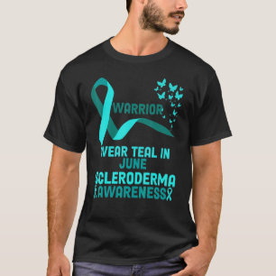 Camiseta En Junio Usamos Verde azulado Guay Scleroderma Awa