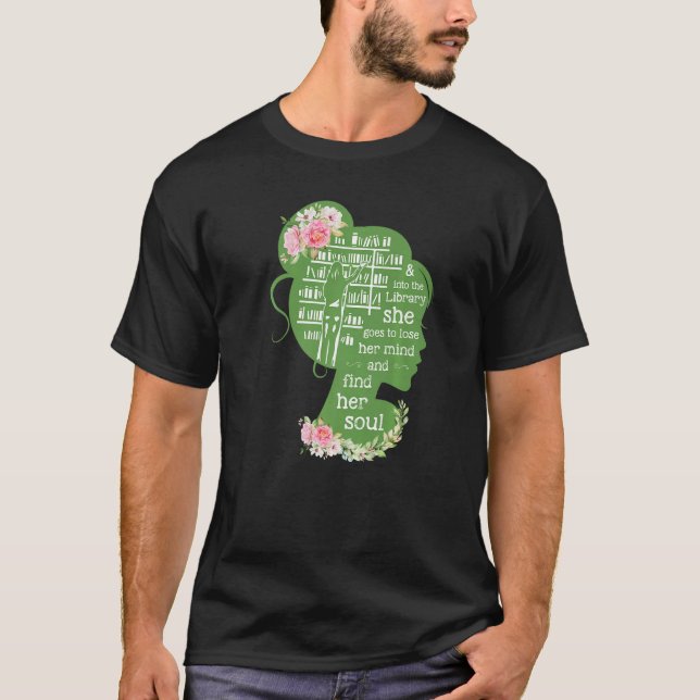 Camiseta En La Biblioteca Va A Perder La Mente Y La Fin (Anverso)