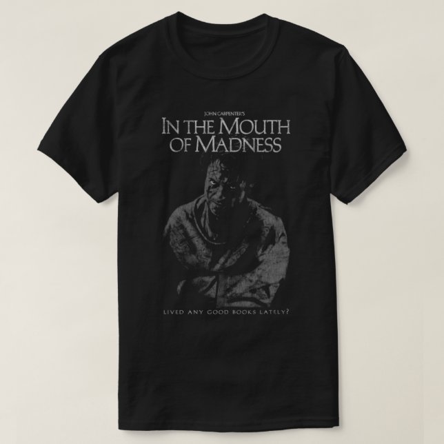 Camiseta En la boca de la locura John Carpenter Horror4 (Diseño del anverso)