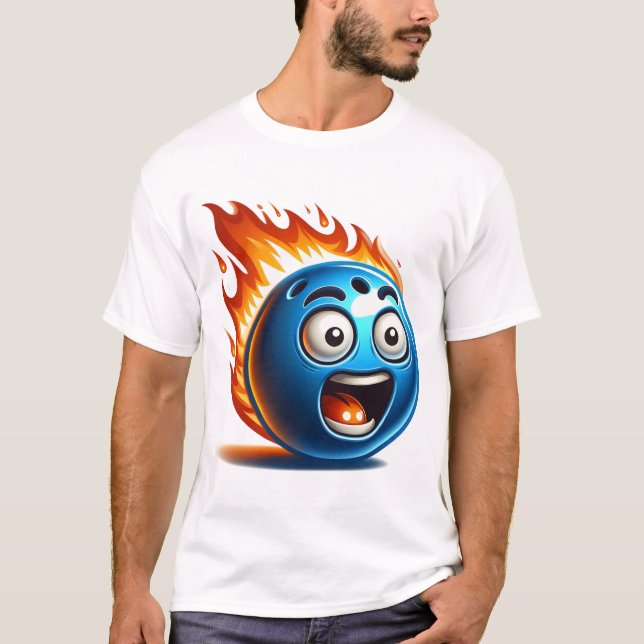 Camiseta En la bolera de bomberos (Anverso)