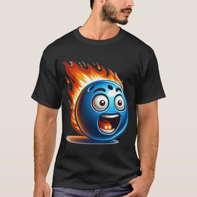 Camiseta En la bolera de bomberos (Anverso)