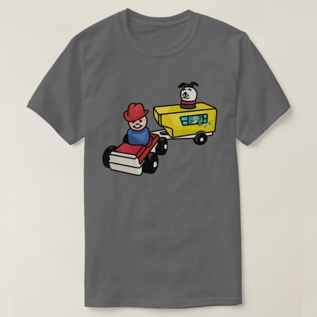 Camiseta En La Carretera Con Suerte (Diseño del anverso)