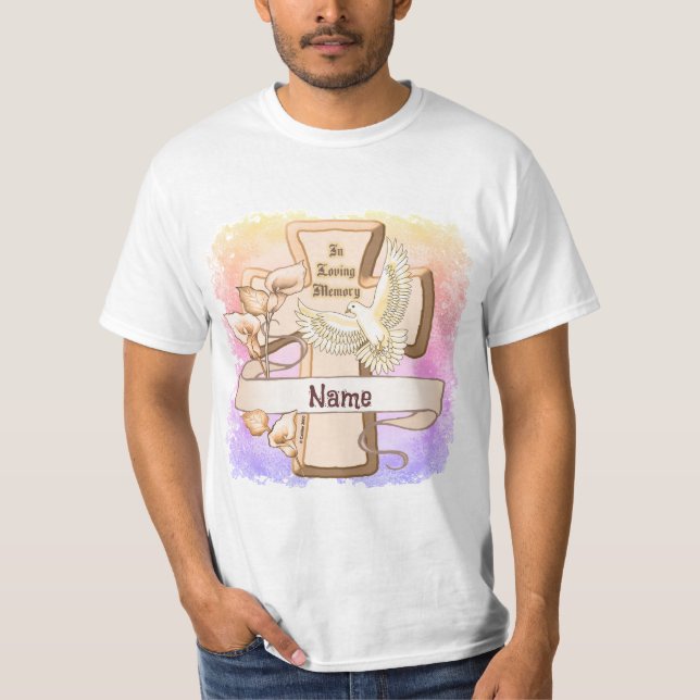 Camiseta En la cruz de memoria amorosa (Anverso)