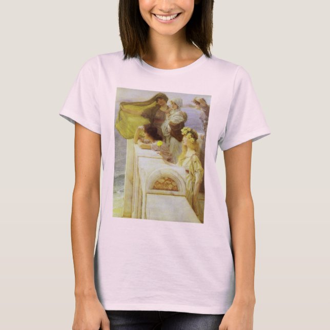 Camiseta En la cuna de Afrodita, por Sir Lawrence Alma Tade (Anverso)