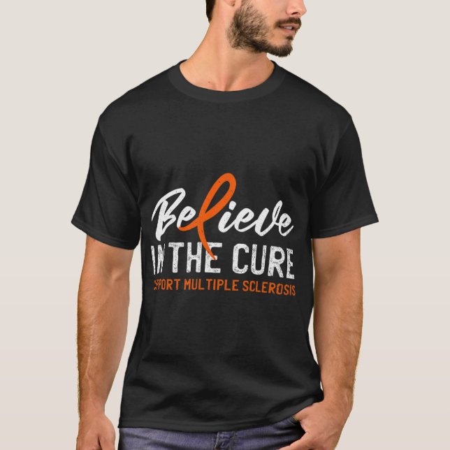 Camiseta En La Cura Ms Sensibilización Sobre Esclerosis Múl (Anverso)