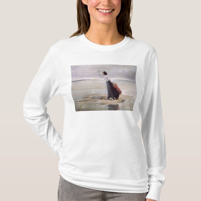 Camiseta En la desolación, creciente oleada (Anverso)