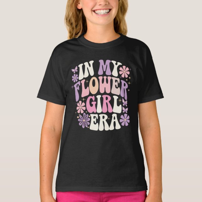Camiseta En la era de mi chica de flor Flor retro Groovy (Anverso)