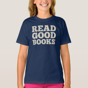 Camiseta en la escuela primaria, cita Leer buenos 