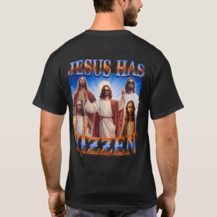 Camiseta (en la espalda) Jesús ha molestado a Jesús es rizz
