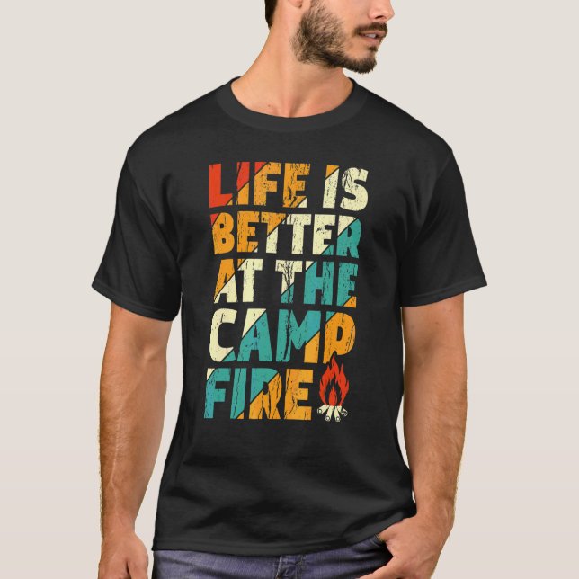 Camiseta En la fogata   Camping Vitange (Anverso)