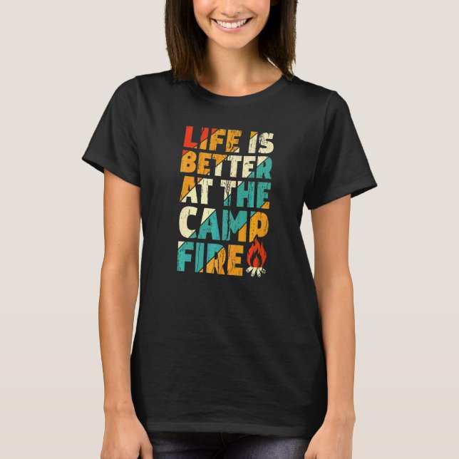 Camiseta En la fogata Camping Vitange (Anverso)