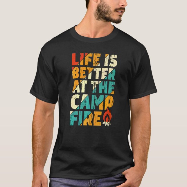 Camiseta En la fogata Camping Vitange (Anverso)